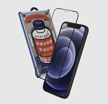 Защитное стекло REMAX GL-27 для телефона iPhone 14 Plus, 13 Pro Max 6.7 "Medicine Glass, Черная рамка